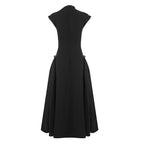 Sleeveless High Neck Maxi Dress H6614