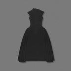 Sleeveless High Neck Maxi Dress H6614