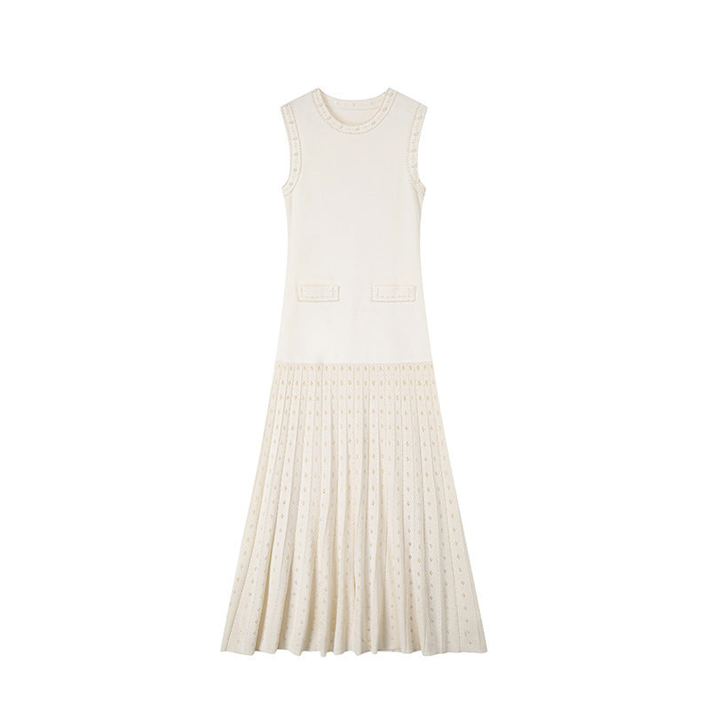 Sleeveless Knit Midi Dress H6698