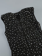 Sleeveless Polka Dot Maxi Dress H6670