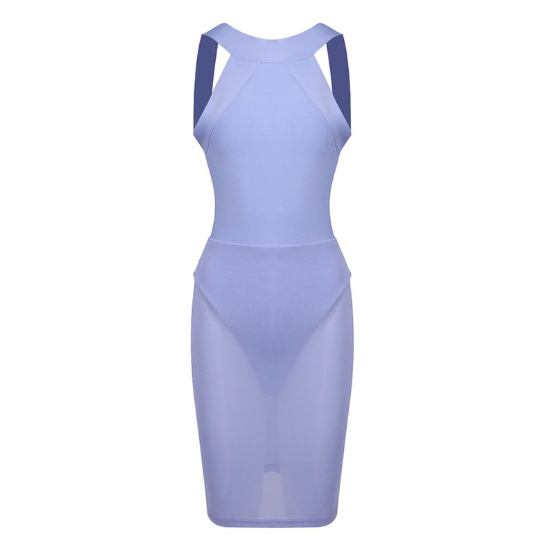 Sleeveless White Top with Pencil Skirt Set H6883