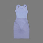Sleeveless White Top with Pencil Skirt Set H6883