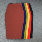Solid Color Pencil Skirt Set H240