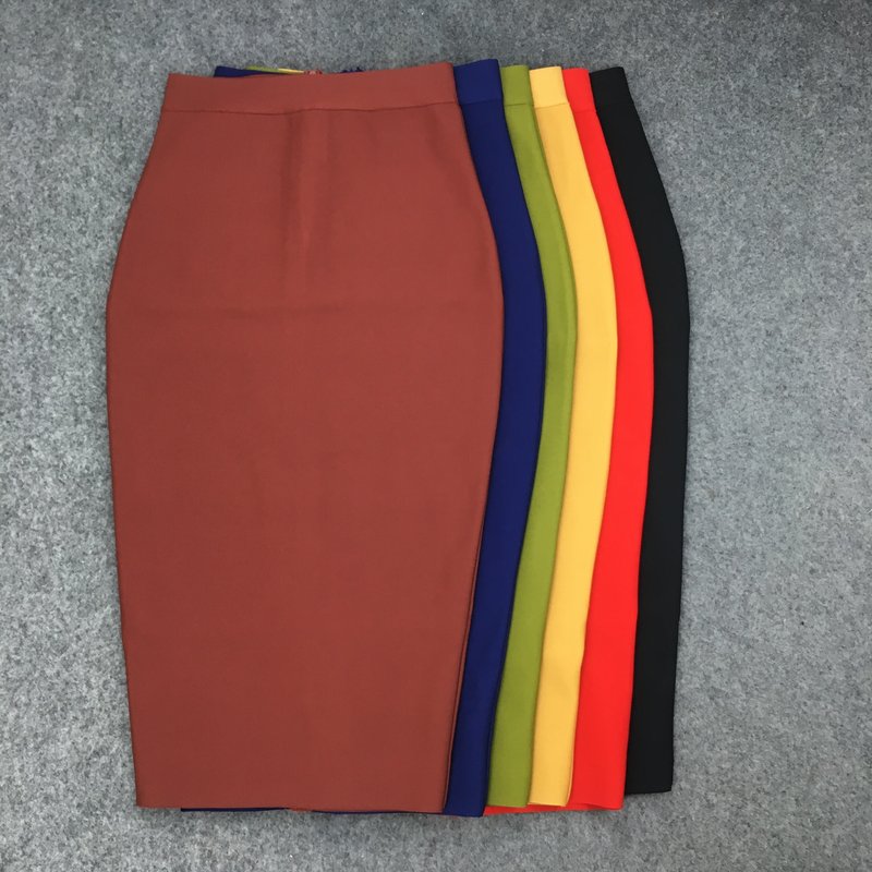 Solid Color Pencil Skirt Set H240