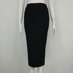 Solid Color Pencil Skirt Set H240