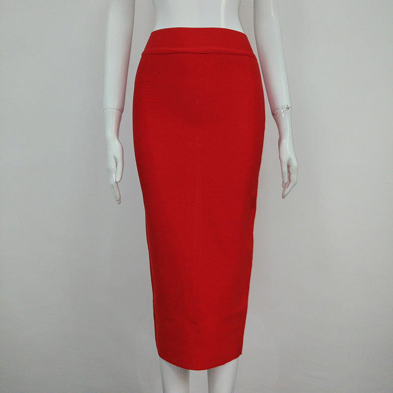 Solid Color Pencil Skirt Set H240