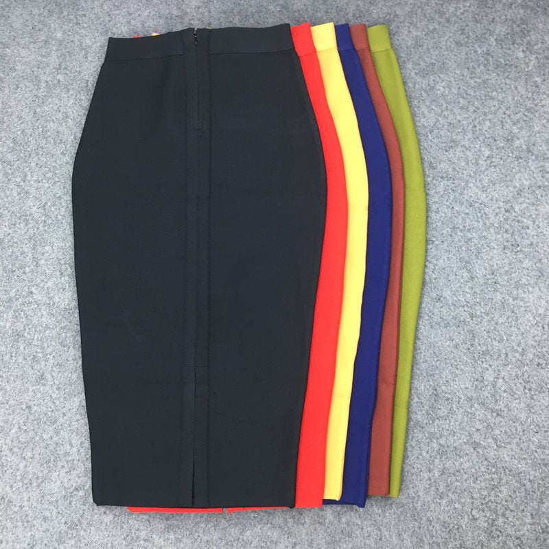 Solid Color Pencil Skirt Set H240