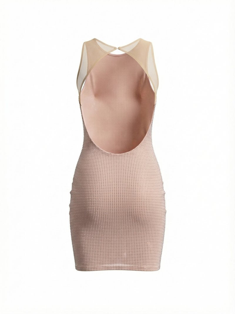 Sparkle Beaded Mini Bodycon Dress H7060