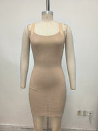 Sparkle Beaded Mini Bodycon Dress H7060