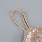 Sparkle Beige Midi Bandage Dress H6054
