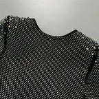Sparkle Cutout Long Sleeve Mini Dress H6541