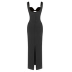 Sparkle Cutout Strapless Gown H7009
