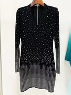 Sparkle Dot Long Sleeve Mini Dress H0013