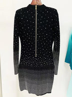 Sparkle Dot Long Sleeve Mini Dress H0013