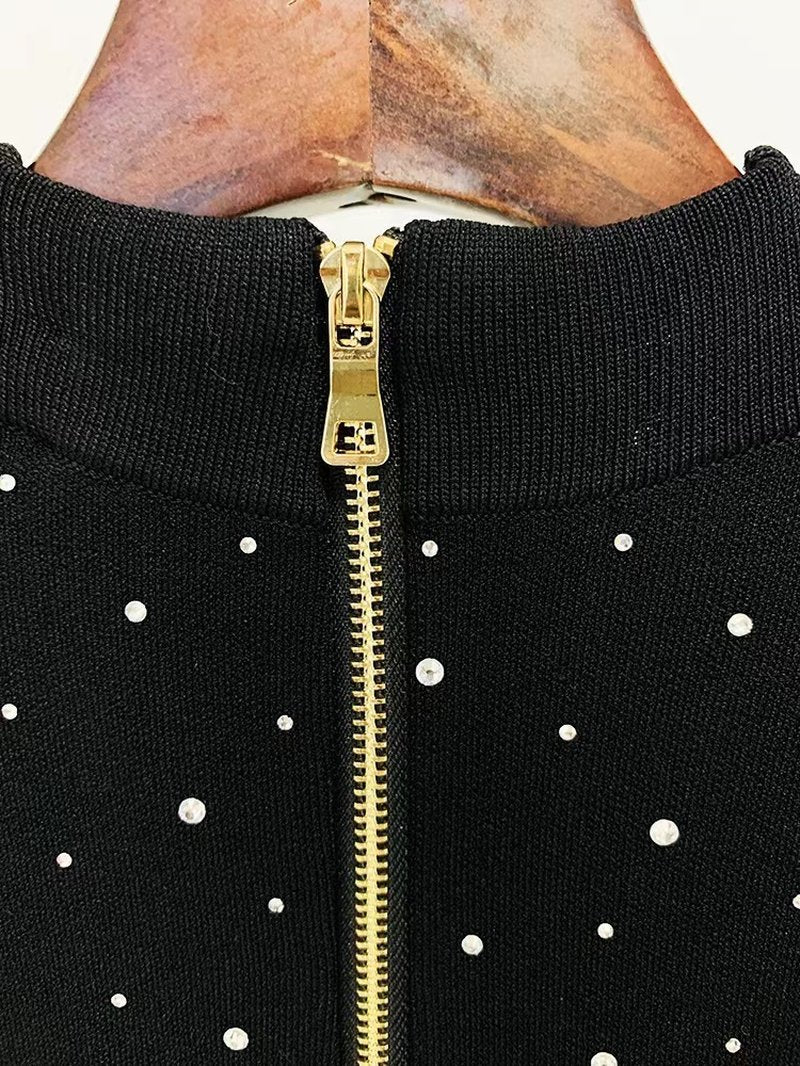 Sparkle Dot Long Sleeve Mini Dress H0013