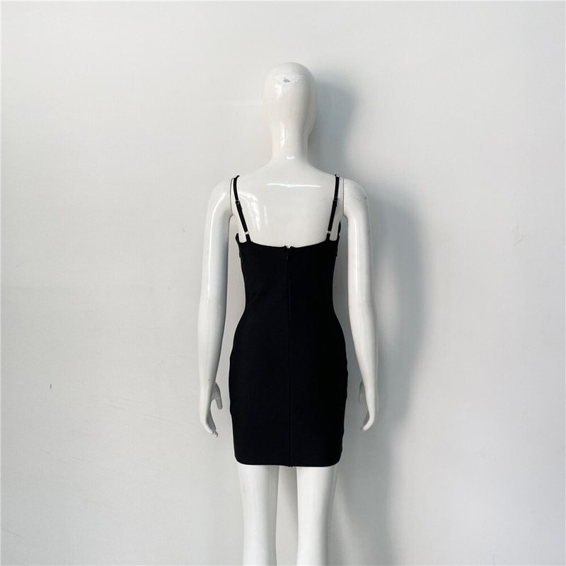 Sparkle Embellished Bandage Dress H6144