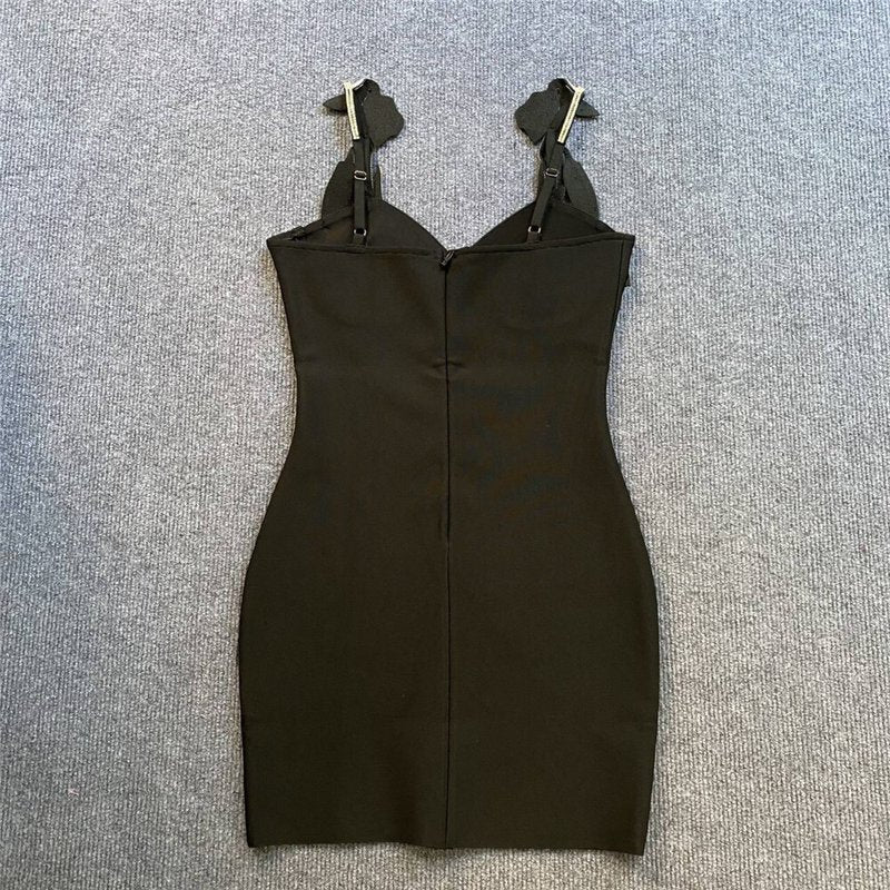 Sparkle Embellished Bandage Dress H6144