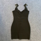 Sparkle Embellished Bandage Dress H6144