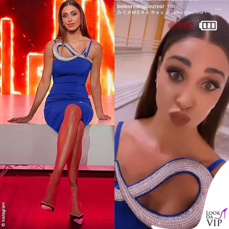 Sparkle Infinity Strap Blue Dress H6148