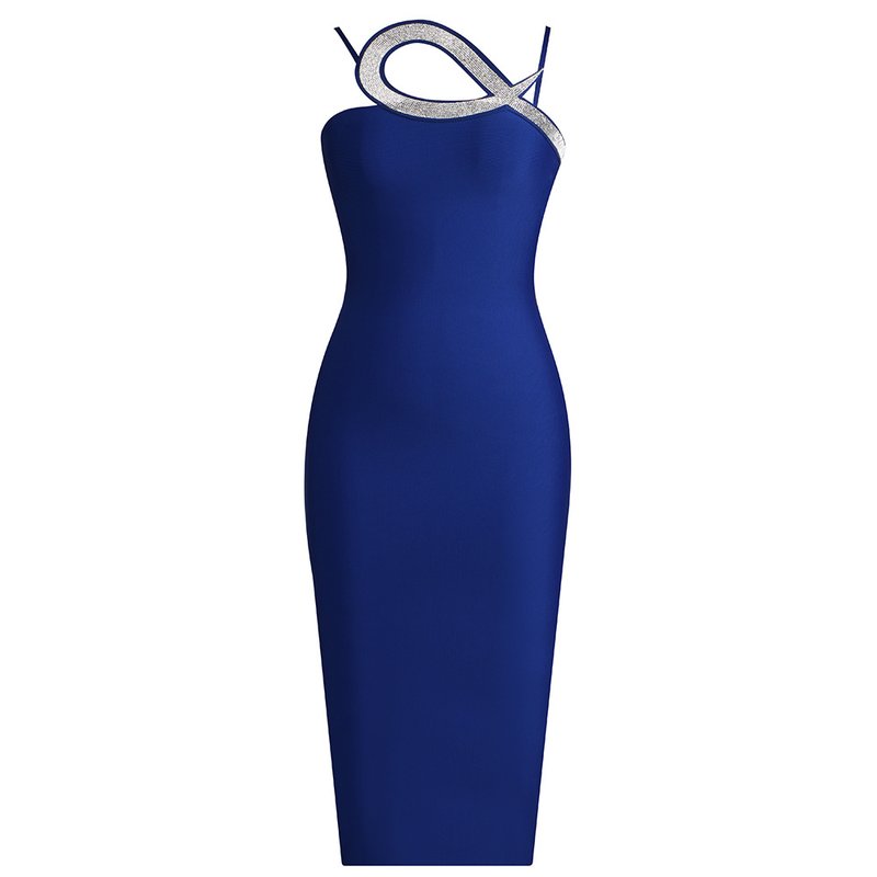 Sparkle Infinity Strap Blue Dress H6148