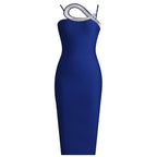 Sparkle Infinity Strap Blue Dress H6148