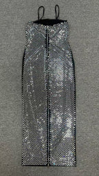 Sparkle Sequin Sleeveless Midi Dress H6671