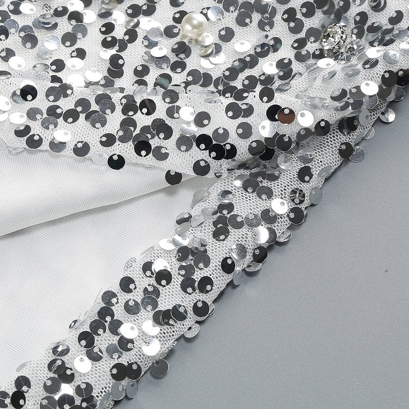 Sparkle Sequin Strapless Mini Dress H6561