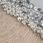 Sparkling Sequin High Neck Maxi Dress H6637