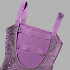 Sparkly Purple Rhinestone Bodycon Dress H6453