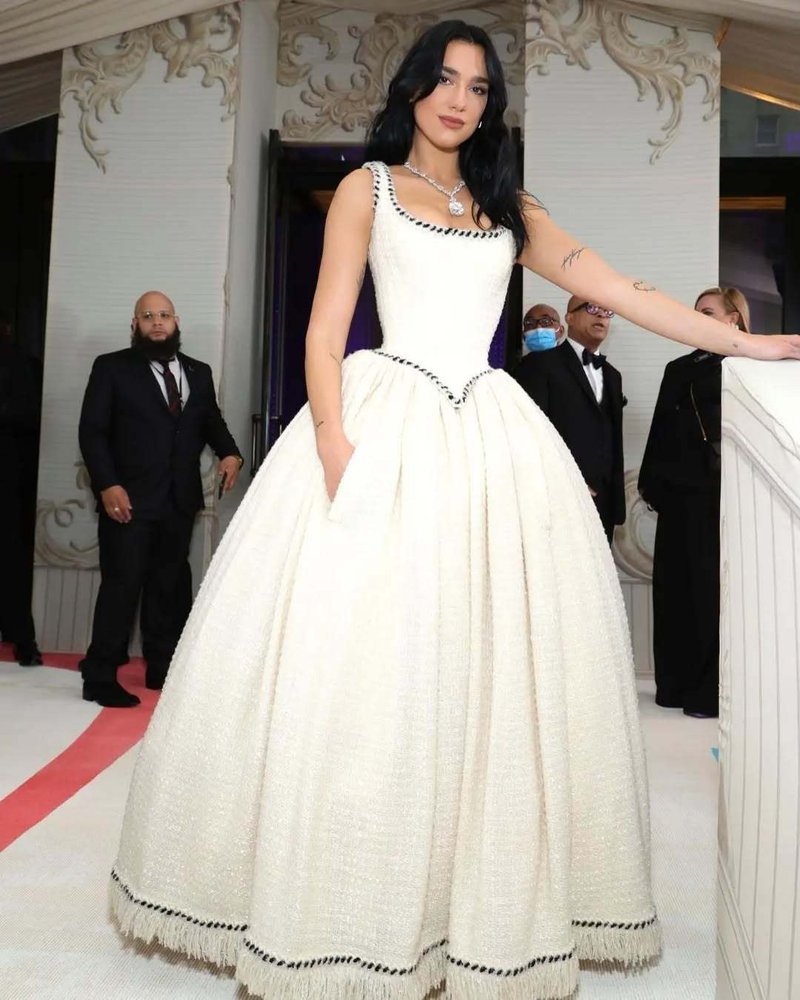 Square Neck Beaded Ball Gown H6655