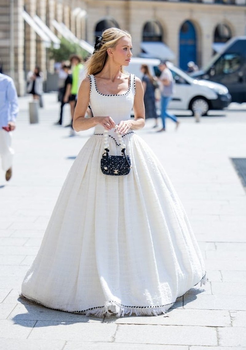 Square Neck Beaded Ball Gown H6655