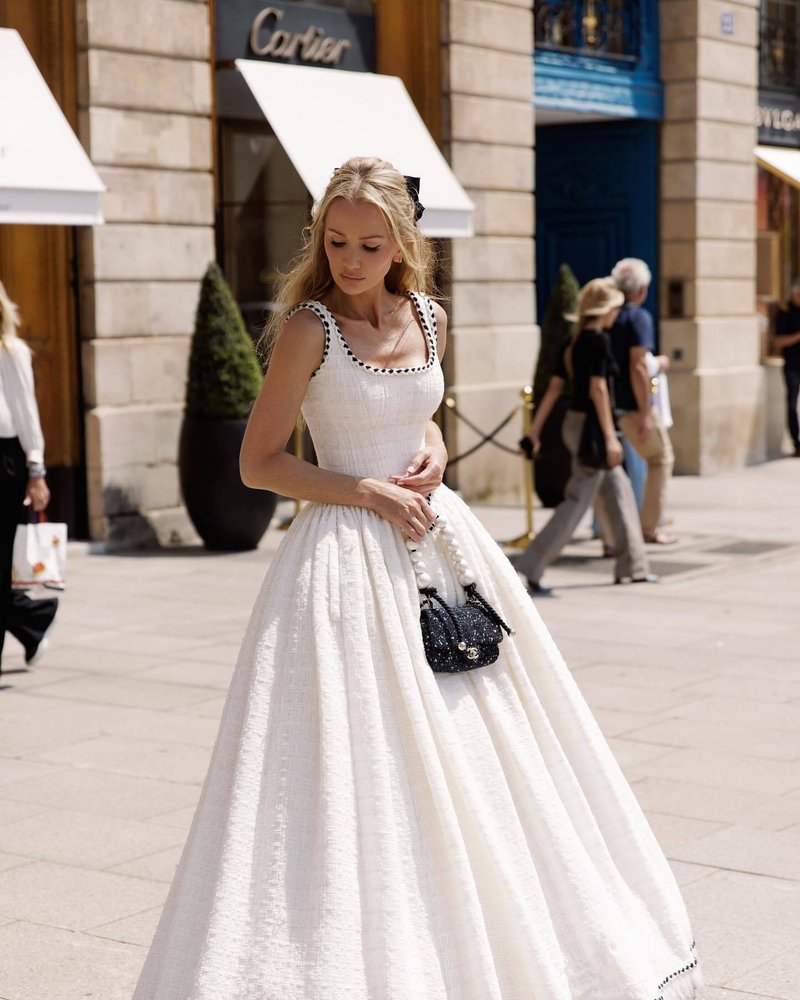 Square Neck Beaded Ball Gown H6655