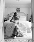 Square Neck Beaded Ball Gown H6655