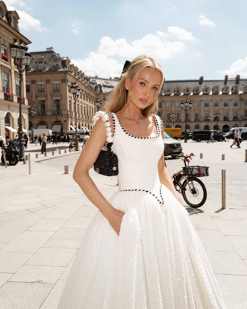 Square Neck Beaded Ball Gown H6655