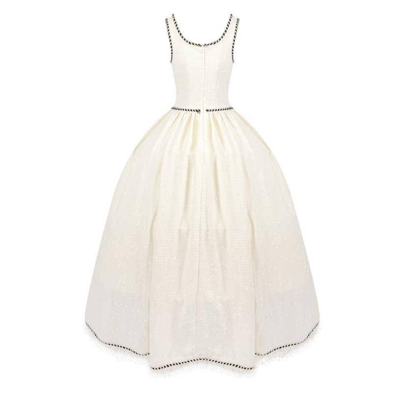 Square Neck Beaded Ball Gown H6655
