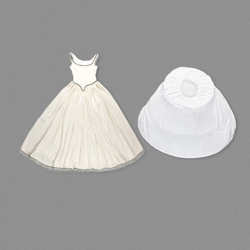 Square Neck Beaded Ball Gown H6655