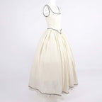 Square Neck Beaded Ball Gown H6655