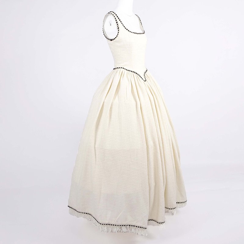 Square Neck Beaded Ball Gown H6655