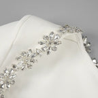 Square Neck Embellished White Mini Dress H6310