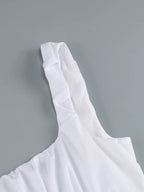 Square Neck Ruffle Mini Dress H6359