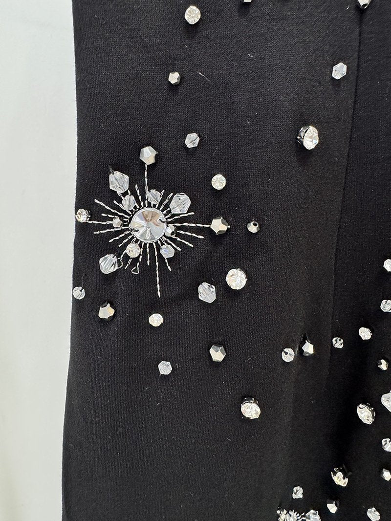 Star Embellished High Neck Gown H6817