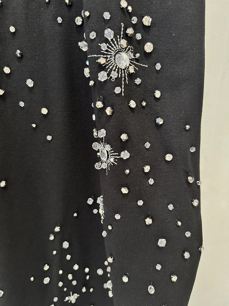 Star Embellished High Neck Gown H6817