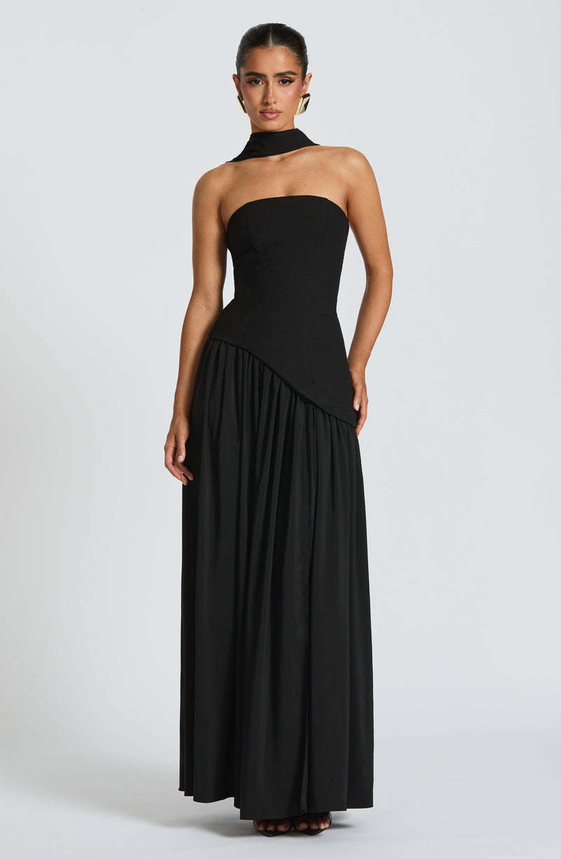 Fashion Strapless Asymmetrical Yellow Maxi Dress H7159