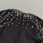 Strapless Beaded Cape Maxi Dress H6577