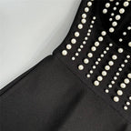 Strapless Beaded Corset Jumpsuit H6804
