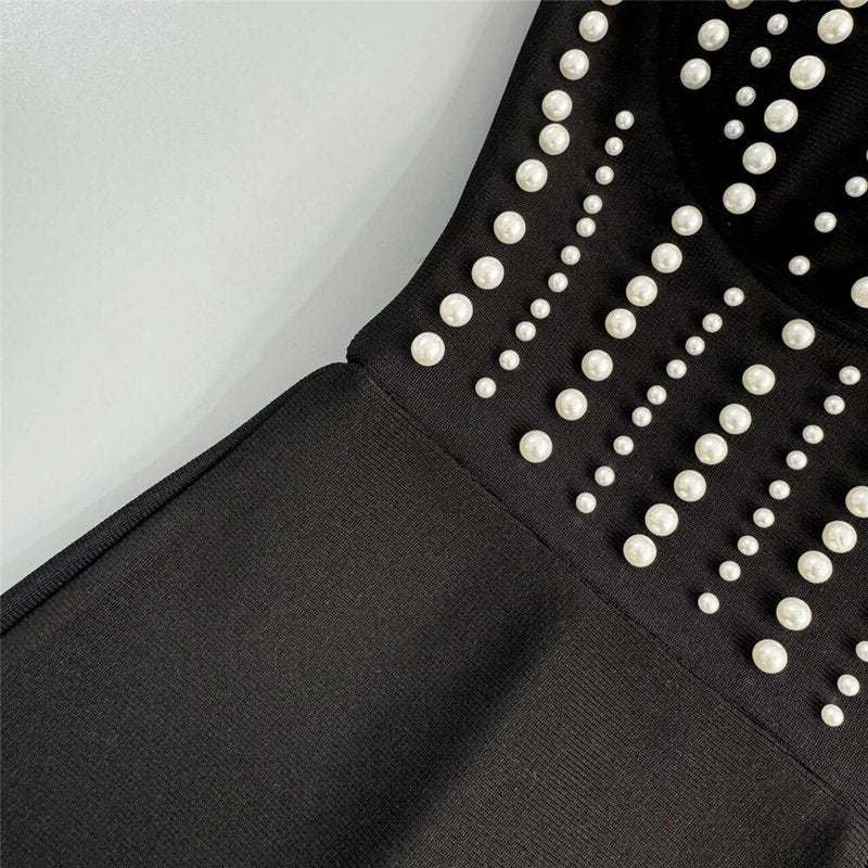 Strapless Beaded Corset Jumpsuit H6804