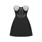 Strapless Beaded Corset Mini Dress H5986