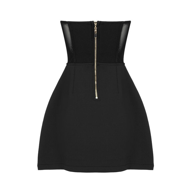 Strapless Beaded Corset Mini Dress H5986