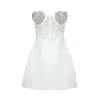 Strapless Beaded Corset Mini Dress H5986