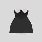 Strapless Beaded Corset Mini Dress H5986